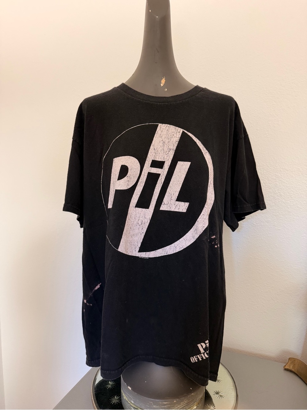 Vintage Public Image Limited Graphic Black Men's T‑Shirt